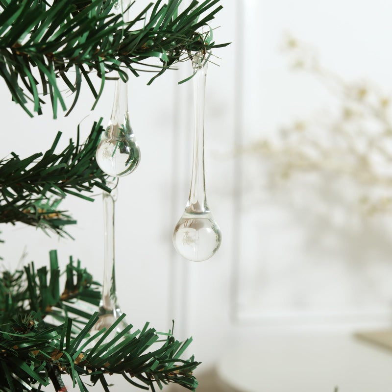 LONGWIN 20pcs 3inch Crystal Teardrop Chandelier Pendant Parts Wedding Party Christmas Tree Decorations Ornaments - Image 3